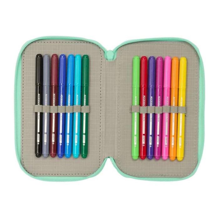 Plumier triple 37 pcs safta "cuore" 12,5x19,5x5,5 cm 4 Plumier triple 37 pcs safta "cuore" 12,5x19,5x5,5 cm 4