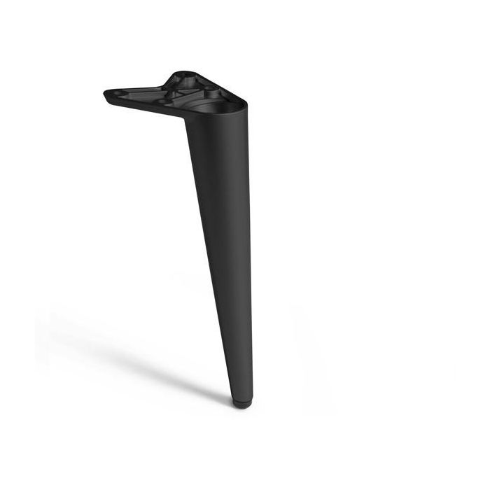 MAFOS Pata Metálica Zamak Konika Acabado Negro Altura 200mm
