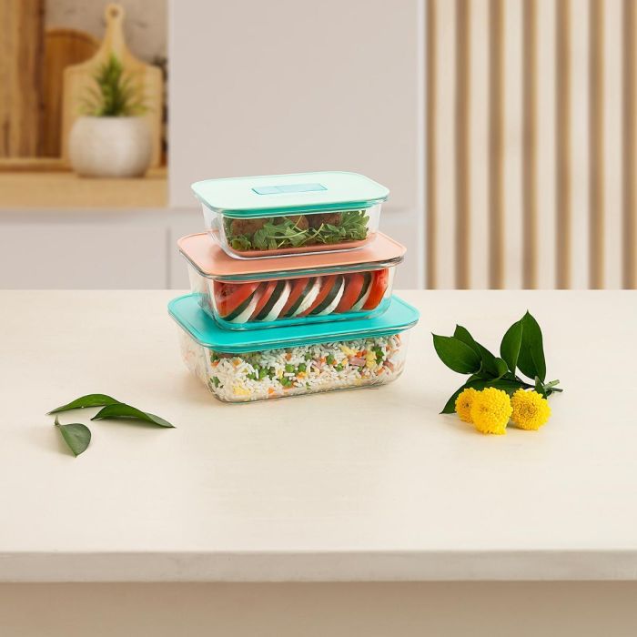 Set 3 Recipientes Vidrio Joy Luminarc 63-104-150 cL- 14-18-20,5 cm 2