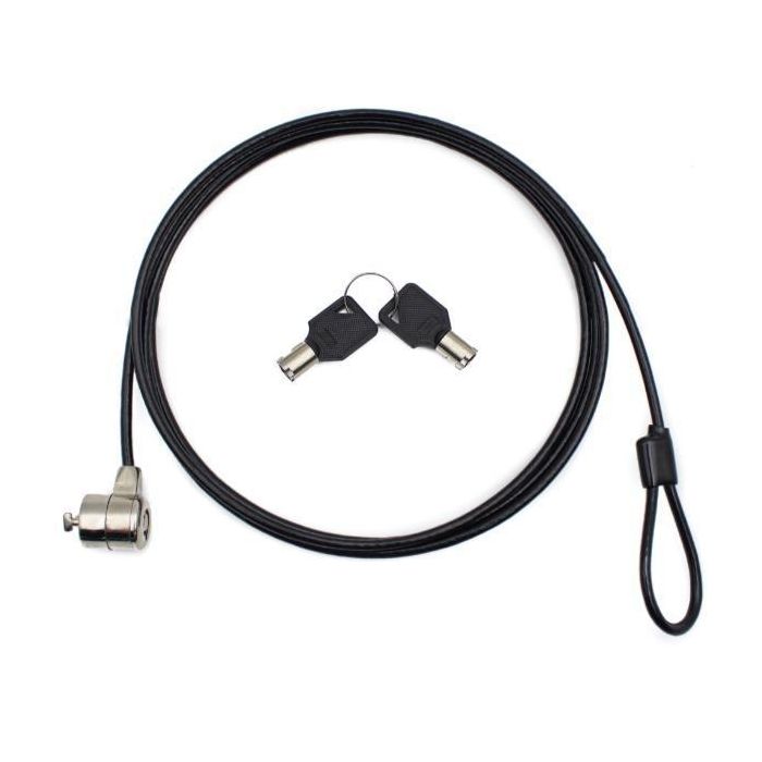 Nilox Cable De Seguridad Para Portátil Con Llave. Color Negro Nilox Cable De Seguridad Para Portátil Con Llave. Color Negro