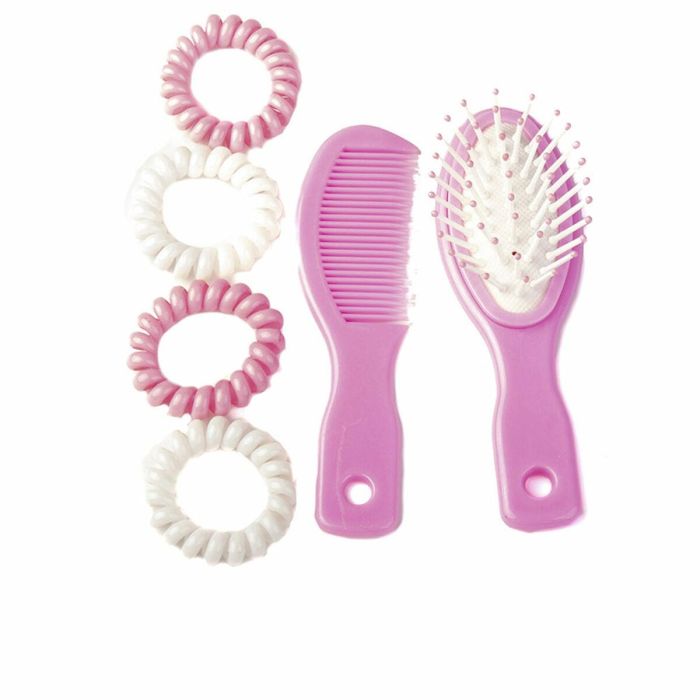 Inca Accesorios de Belleza para el Cabello Niños Lote 6 Piezas: 4 Gomas Espiral Rosa Blanco, Cepillo y Peine para Peinado Infantil Inca Accesorios de Belleza para el Cabello Niños Lote 6 Piezas: 4 Gomas Espiral Rosa Blanco, Cepillo y Peine para Peinado Infantil