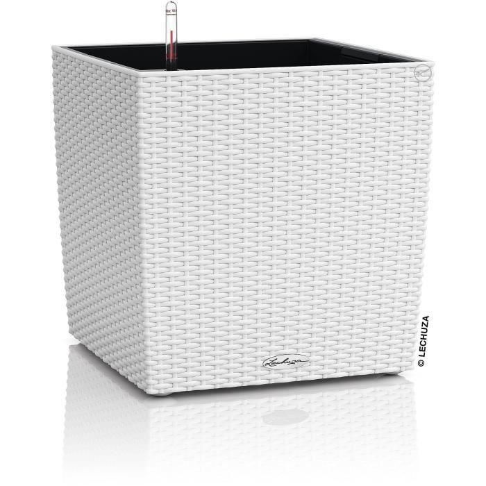 Maceta LECHUZA Cube Cottage 50 - kit completo, blanco - Plástico - 14 L - 49 x 49 x 49,5 cm Maceta LECHUZA Cube Cottage 50 - kit completo, blanco - Plástico - 14 L - 49 x 49 x 49,5 cm