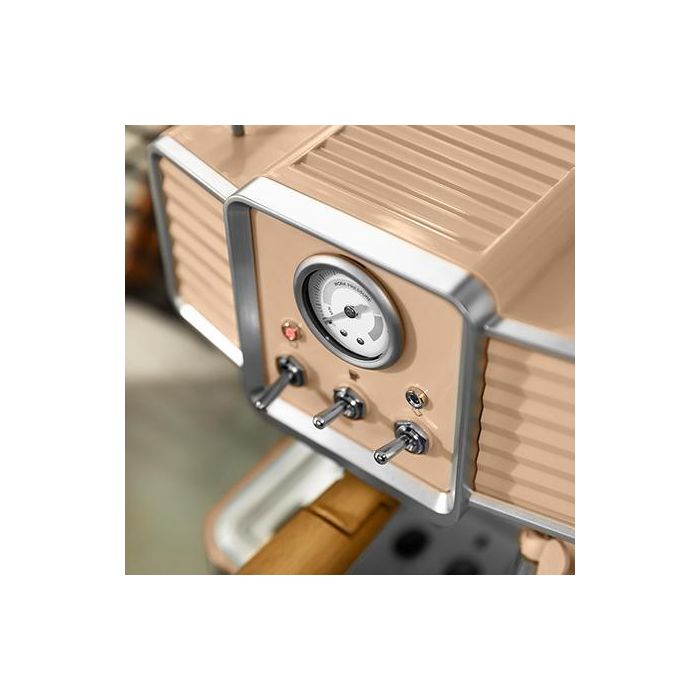 Cecotec 01585 Cafetera Eléctrica Semi-automática Espresso 1350W 20 Bares 1.5L ForceAroma Vaporizador Vintage 6