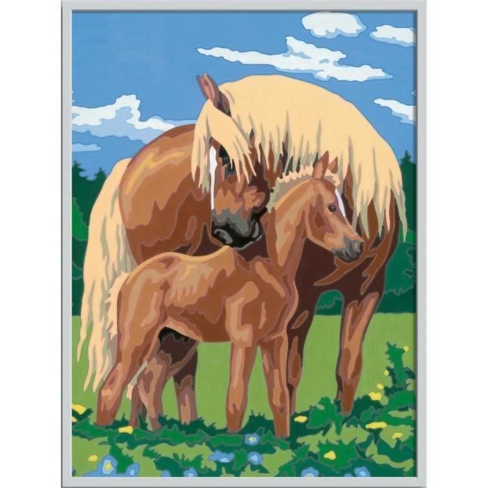 Ravensburger Kit Pintura por Números Grande Caballos Orgullosos - Fácil y Divertido para Niños (+7 años) 1 Ravensburger Kit Pintura por Números Grande Caballos Orgullosos - Fácil y Divertido para Niños (+7 años) 1