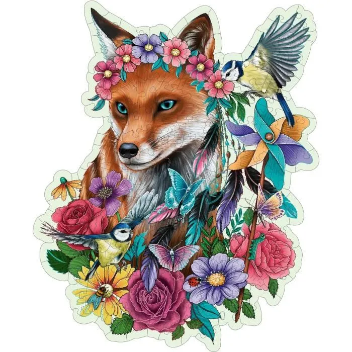 Ravensburger RAV4005556175123 Puzzle de madera de Zorro de colores, 150 piezas 1