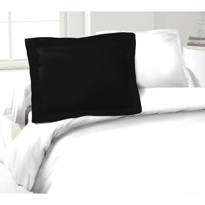 Lovely Home Fundas de Almohada 100% Algodón | Juego de 2 | 50x70 cm | Negro | 54 Hilos OEKO-TEX Certificado 0 Lovely Home Fundas de Almohada 100% Algodón | Juego de 2 | 50x70 cm | Negro | 54 Hilos OEKO-TEX Certificado 0