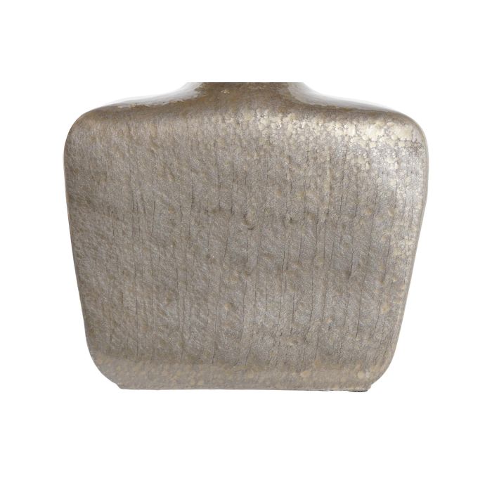 DKD Home Decor Tibor Jarrón Beige Dorado Cristal y Aluminio 11 x 45 x 28 cm 1