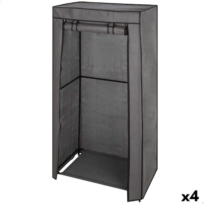 Armario ropero Max Home Gris oscuro 70 X 148 X 44 CM 4 Unidades