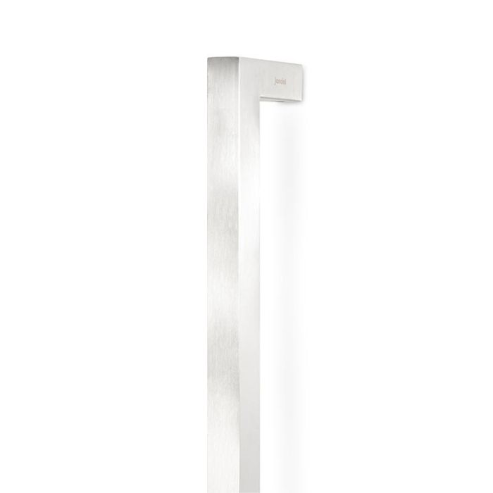 Jandel Manillón Valdo de Acero Inoxidable Tubular Recto 900-1200 mm para Puertas Acabado Negro/Efecto Inox