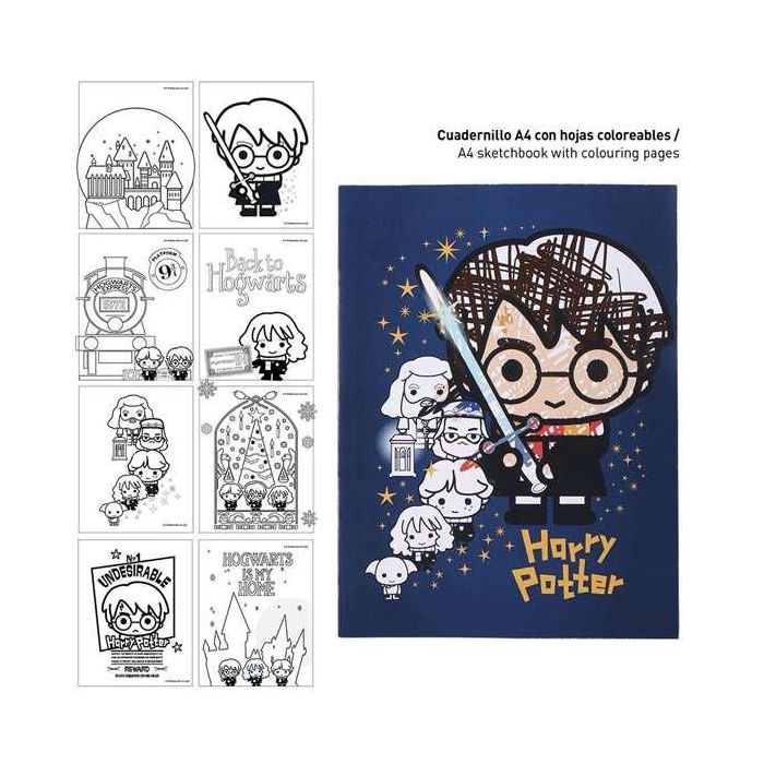 Set papelería coloreable harry potter 1