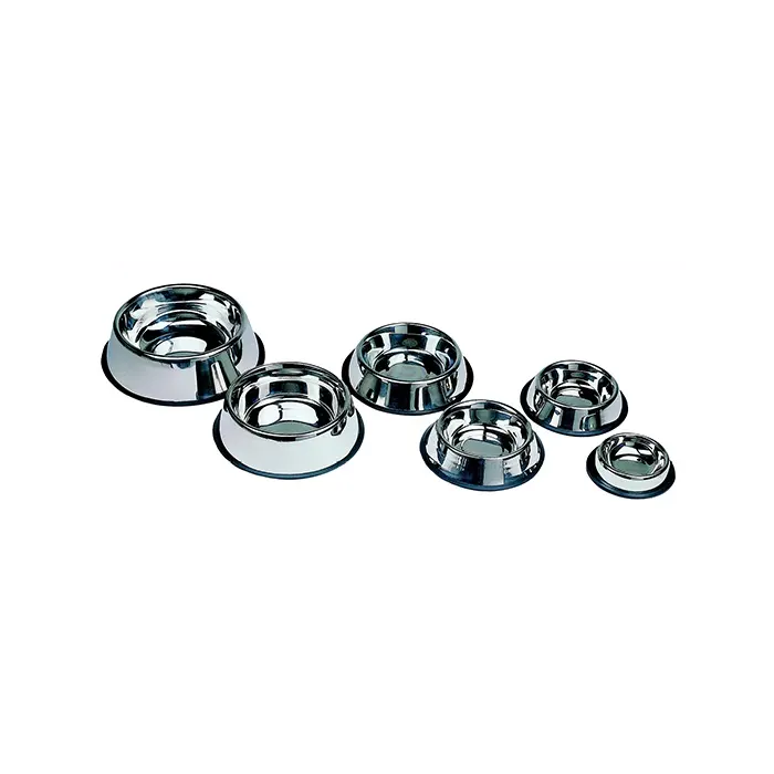 Freedog Comedero de Acero Inoxidable Antideslizante 22 cm - 1.80 L