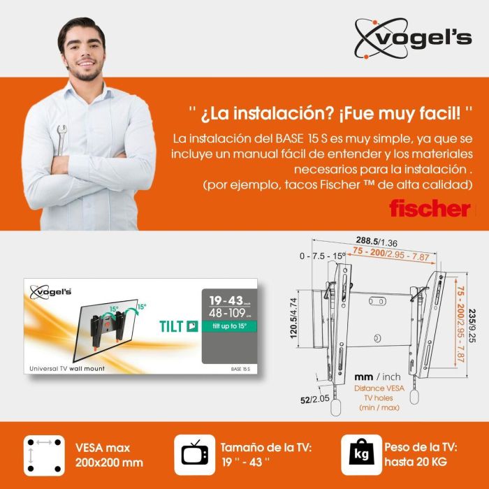 Soporte TV Vogel's BASE15S 3 Soporte TV Vogel's BASE15S 3