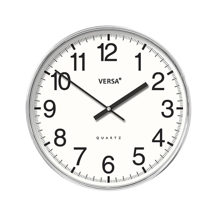 Reloj de Pared Versa Blanco Plástico 4 x 30 x 30 cm 1
