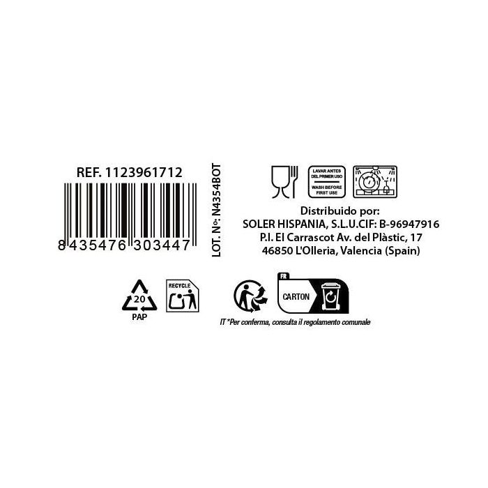 La Mediterranea Set 6 Vasos "Corella" 270 ml (8 Cajas)