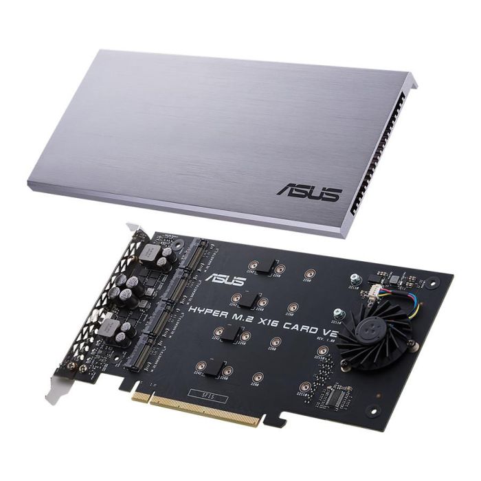 ASUS HYPER M.2 X16 CARD V2 Tarjeta de Expansión PCIe para SSD M.2 NVMe 0 ASUS HYPER M.2 X16 CARD V2 Tarjeta de Expansión PCIe para SSD M.2 NVMe 0