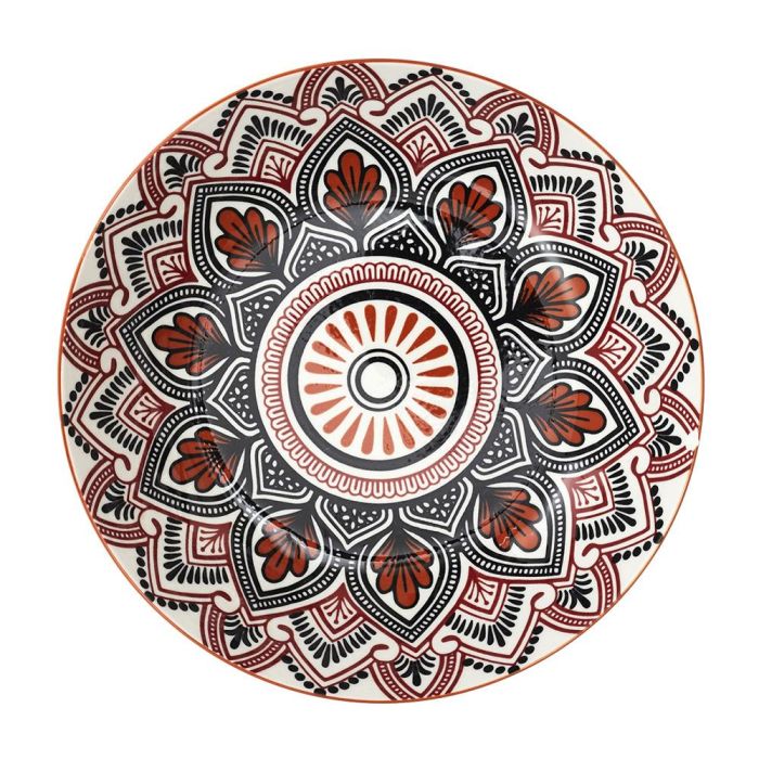 Home Deco Factory Plato Hondo Mandala Naranja Diámetro 20 cm 0 Home Deco Factory Plato Hondo Mandala Naranja Diámetro 20 cm 0