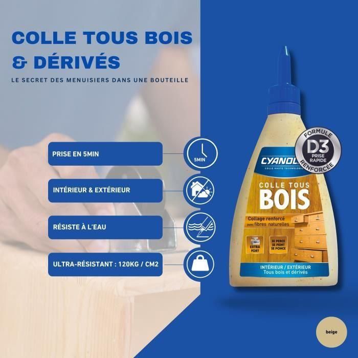 CYANOLIT CYA3045205016194 Cola para Madera y Derivados 500 g – Alta Resistencia 3