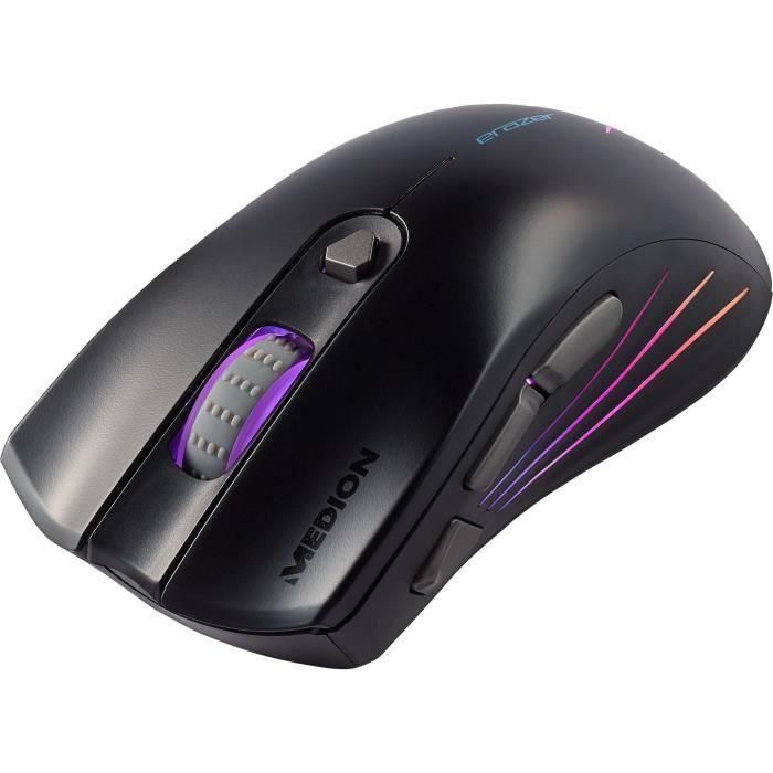 Ratón para juegos con cable - ERAZER - MD 88505 - 5000 DPI - Extremadamente preciso y sensible - Negro 1 Ratón para juegos con cable - ERAZER - MD 88505 - 5000 DPI - Extremadamente preciso y sensible - Negro 1