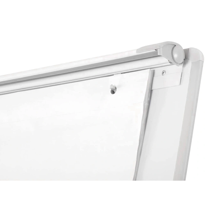 Q-connect Pizarra Blanca Trípode 90x60x195cm con Superficie Laminada para Escritura Directa y Uso con Blocs 4