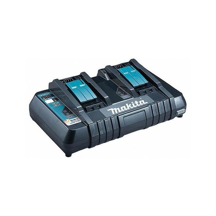 Makita Cargador Rápido Doble para Baterías (Akku Schnellladegerät 2-fach) Bulk