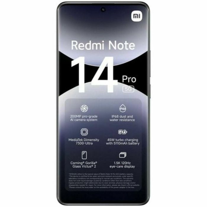 Smartphone Xiaomi Redmi Note 14 Pro 12GB/ 512GB/ 6.67"/ 5G/ Negro Medianoche 6 Smartphone Xiaomi Redmi Note 14 Pro 12GB/ 512GB/ 6.67"/ 5G/ Negro Medianoche 6