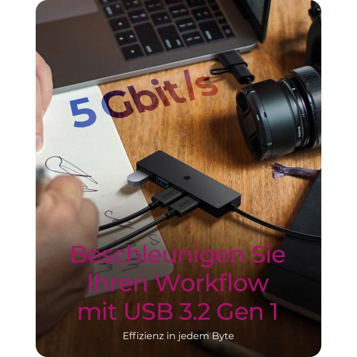 ICY BOX IB-HUB1424-C3 USB-C/USB 3.2 HUB 4xUSB 3.2 5