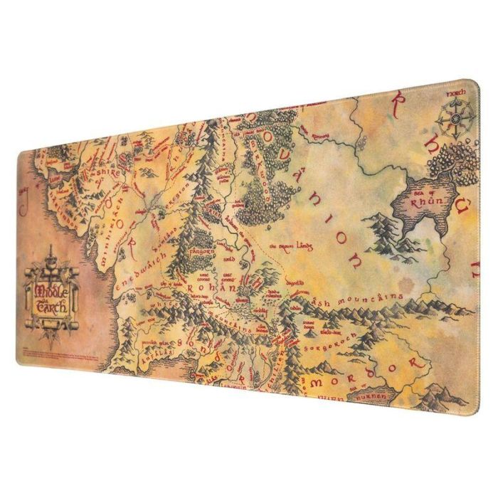 ERIK Alfombrilla Gaming El Señor de los Anillos The Lord of the Rings 80x35cm Impermeable Antideslizante para Teclado y Ratón