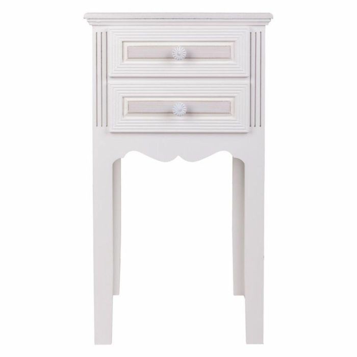 Mesita de Noche Alexandra House Living Blanco 28 x 69 x 38 cm 5