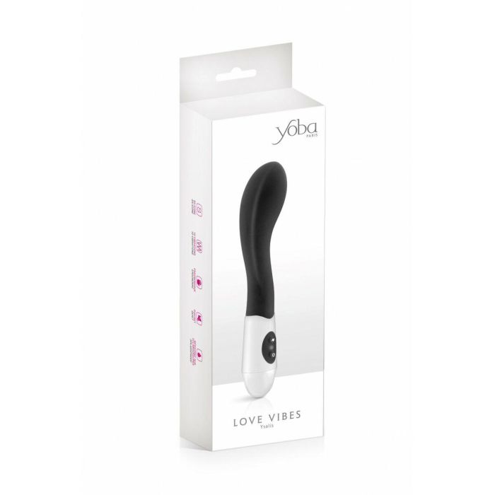 Vibrador de Punto G Yoba Negro Silicona 2 Vibrador de Punto G Yoba Negro Silicona 2