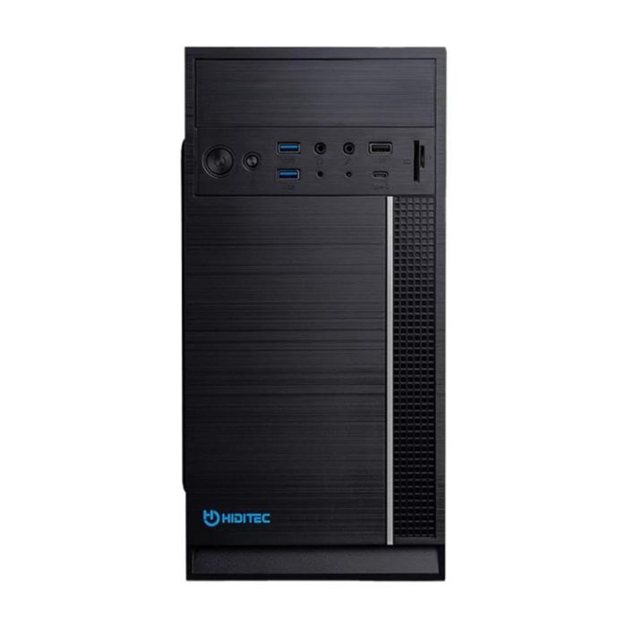 Hiditec Q5 PRO Midi Tower Negra para PC con USB 3.1 Tipo-C, USB 3.0 y Lector de Tarjetas, Compatible Micro ATX / Mini ITX 1