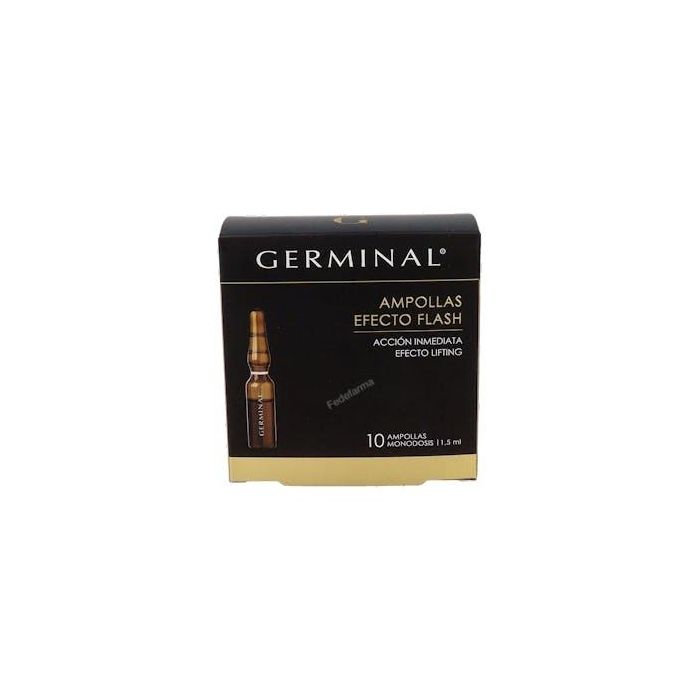 Germinal Acción Inmediata Ampollas Tratamiento Facial Reafirmante Efecto Flash Lifting Prolongado Antifatiga Para Todo Tipo de Pieles 10 x 1,5 ml