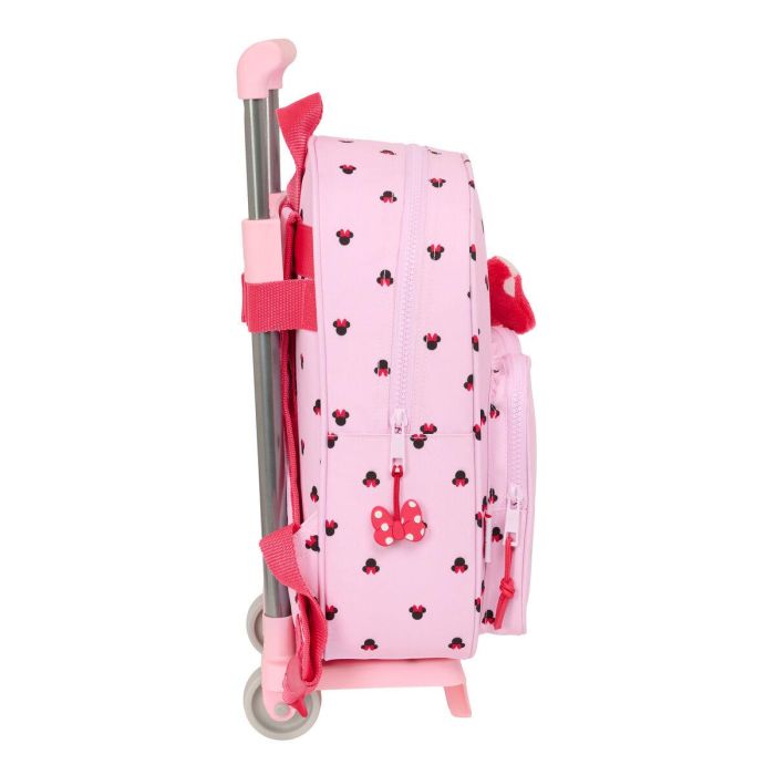 Mochila Escolar con Ruedas Minnie Mouse Naive Rosa 28 x 34 x 10 cm 2