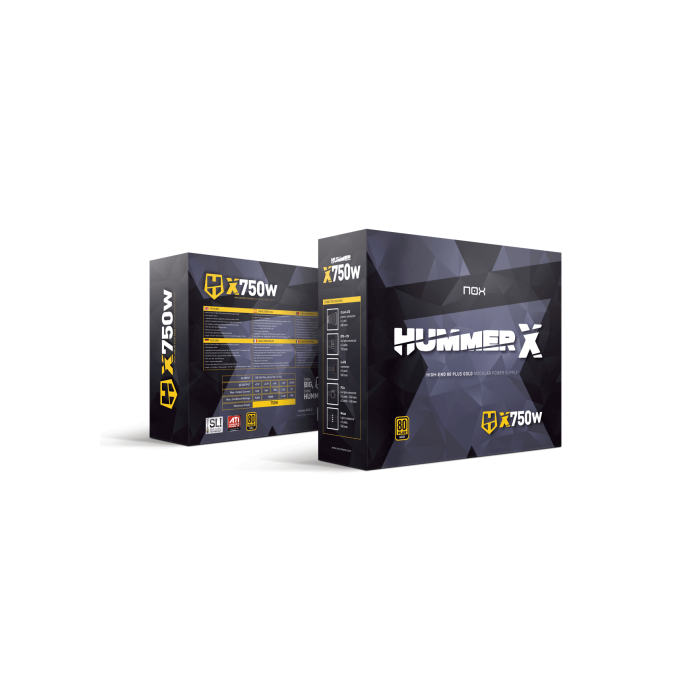 NOX Hummer X750W unidad de fuente de alimentación 750 W 24-pin ATX ATX Negro 4 NOX Hummer X750W unidad de fuente de alimentación 750 W 24-pin ATX ATX Negro 4