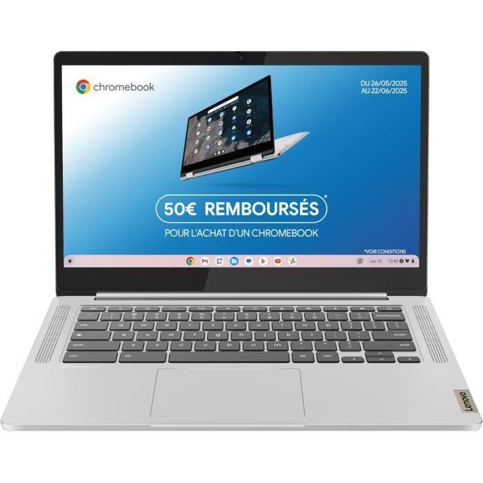 Computadora Chromebook Lenovo IdeaPad 3 14M868 | 14'' FHD 250N - MT8186 - 8 GB de RAM - 128 GB de almacenamiento - Chrome OS - AZERTY Computadora Chromebook Lenovo IdeaPad 3 14M868 | 14'' FHD 250N - MT8186 - 8 GB de RAM - 128 GB de almacenamiento - Chrome OS - AZERTY