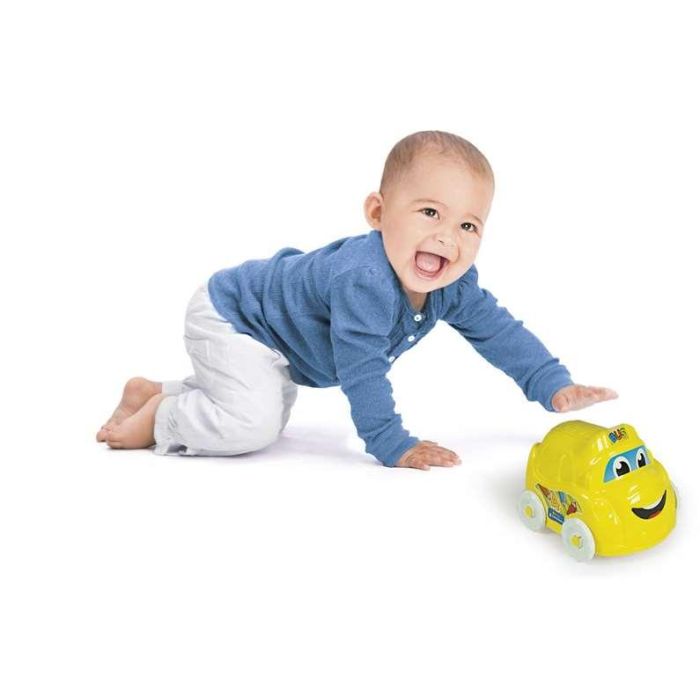 Clementoni Coches Apilables Set de 4 Coches Diferentes (Autobús, Camión, Coche y Moto) 15x15x24 cm 11