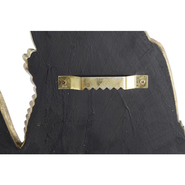 DKD Home Decor Decoración de Pared Dorado Resina Espejo Pez 3 x 38 x 25 cm 3