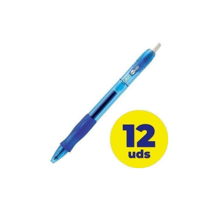 Caja de Bolígrafos de Tinta de Gel Bic Gelocity 526274/ 12 unidades/ Azules Caja de Bolígrafos de Tinta de Gel Bic Gelocity 526274/ 12 unidades/ Azules