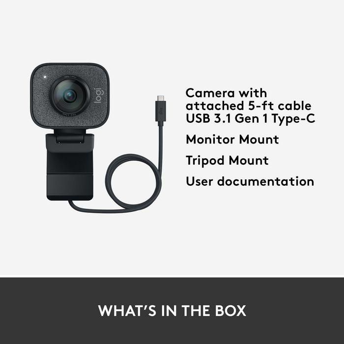 Logitech StreamCam Cámara de Streaming Full HD 1080p a 60 fps USB-C para Twitch, YouTube, Compatible con OBS, XSplit 13 Logitech StreamCam Cámara de Streaming Full HD 1080p a 60 fps USB-C para Twitch, YouTube, Compatible con OBS, XSplit 13