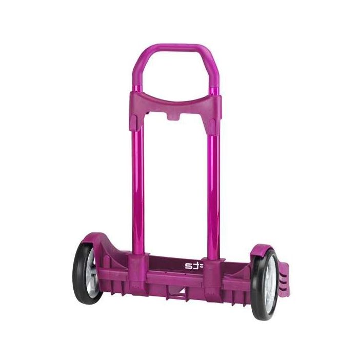 Safta Carro Portamochilas Evolution P.241C Trolley Fucsia, Escolar, Fabricado en España, 2 años de Garantía 2 Safta Carro Portamochilas Evolution P.241C Trolley Fucsia, Escolar, Fabricado en España, 2 años de Garantía 2
