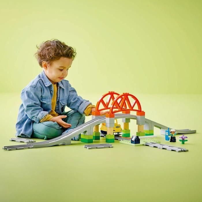 Set de expansión LEGO DUPLO My Town 10426: vías de tren y puente - Juguetes de aprendizaje temprano 4 Set de expansión LEGO DUPLO My Town 10426: vías de tren y puente - Juguetes de aprendizaje temprano 4
