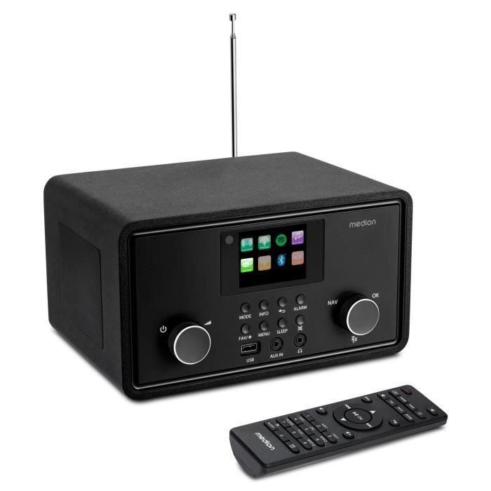 Radio por Internet - MEDION - DAB - Bluetooth - 2 x 10 W RMS - Negro 1