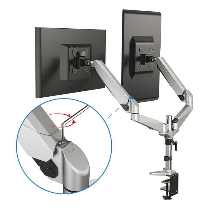 Digitus DA-90353 Soporte para 2 Monitores hasta 32" y 8kg por Pantalla 3