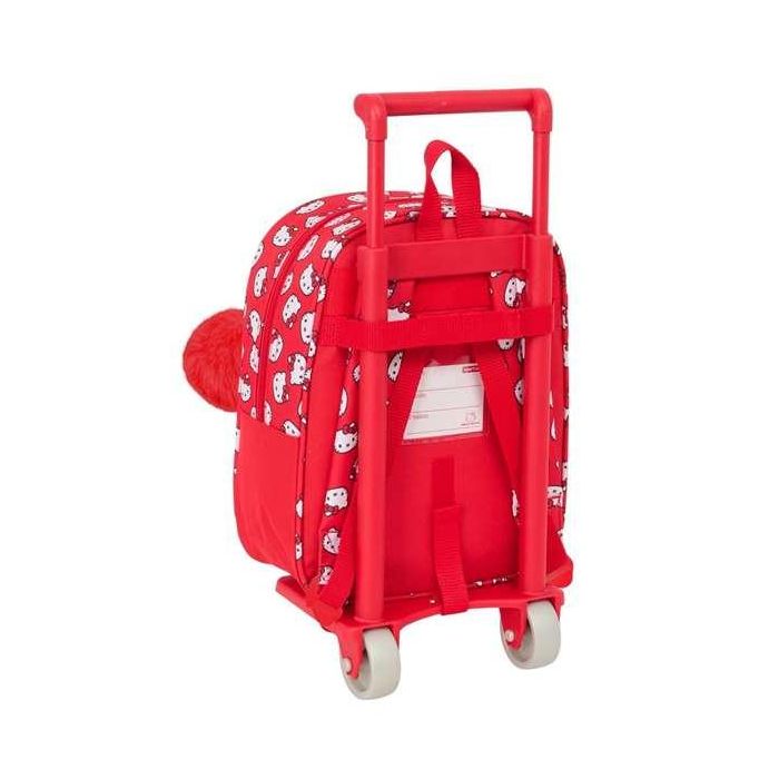 Mochila Escolar Hello Kitty Iconic Blanco Rojo 22 x 27 x 10 cm 1