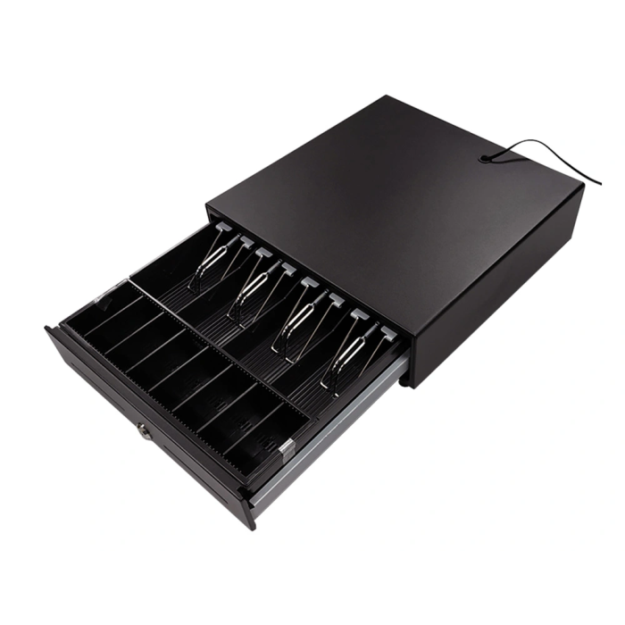 Seypos Cajon Portamonedas Eléctrico Negro 8 Monedas 4 Billeteros 330x335x105 mm Gaveta Extraíble Alta Calidad 2