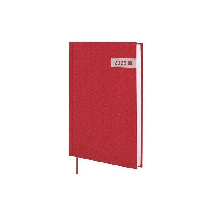 Agenda Anual (2026) Catalan Finocam Dynamic Porto Cosida Tapa Extra Y10 140X204 D/P Vermell