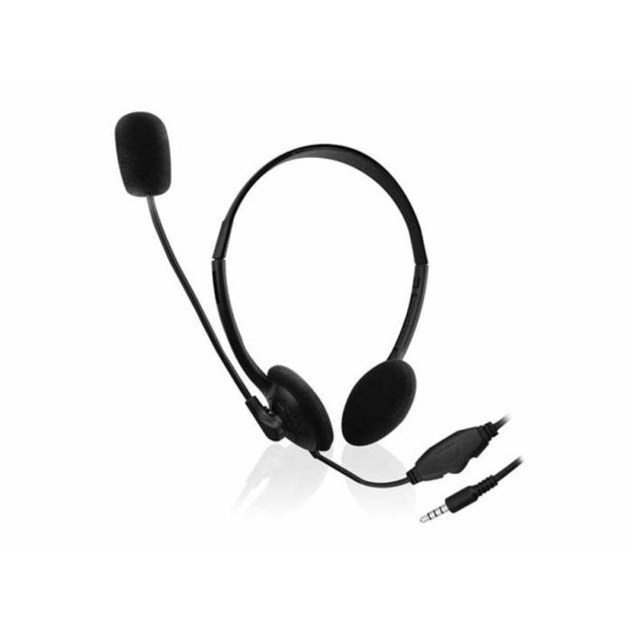 Ewent EW3567 Auriculares Alámbricos Diadema Supraaural con Conector 3.5mm, Micrófono Boom, para Llamadas y Música, Negro 17