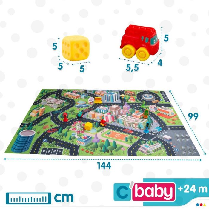 Alfombra de juego Colorbaby Ciudad Plástico (2 Unidades) 1