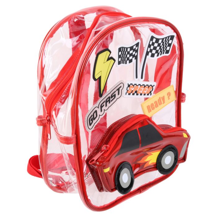 Mochila Infantil Coche Transpa Home Deco Factory