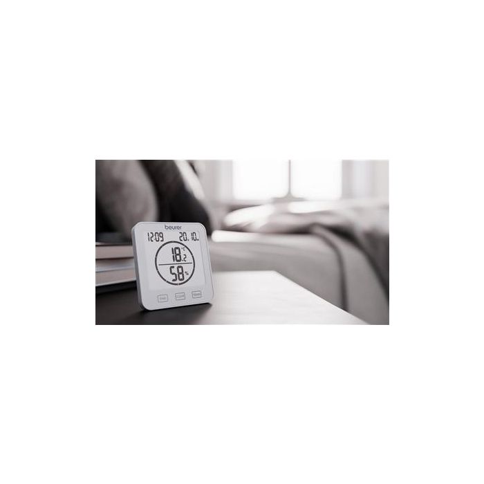 Beurer HM-22 Termohigrómetro - Muestra temperatura, humedad, fecha y hora - Montable en pared 2 Beurer HM-22 Termohigrómetro - Muestra temperatura, humedad, fecha y hora - Montable en pared 2