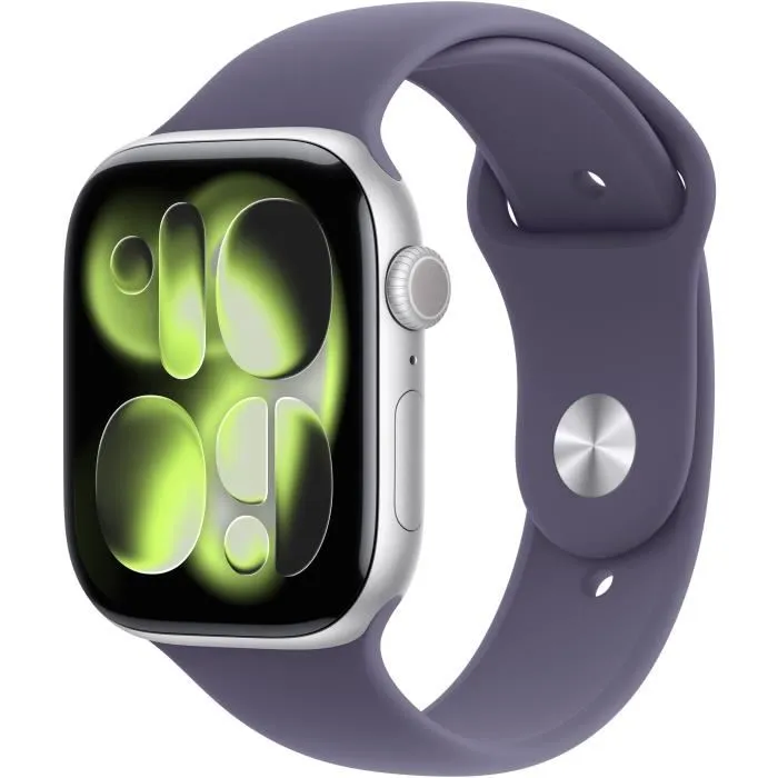 Apple Watch Series 11 GPS 46 mm Caja Aluminio Plateado Correa Deportiva Púrpura Niebla Talla S/M MEV94ZRA 0 Apple Watch Series 11 GPS 46 mm Caja Aluminio Plateado Correa Deportiva Púrpura Niebla Talla S/M MEV94ZRA 0